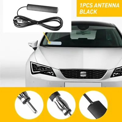 1X Black Car Radio Stereo Hidden Antenna Stealth FM AM For Truck Motorcycle USA • $8.35