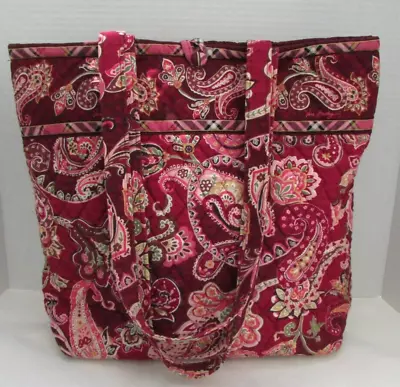 Vera Bradley Piccadilly Plum Toggle Tote Shoulder Bag Rare Find Quilted Retired • $34