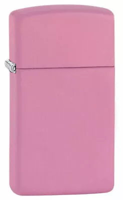 Genuine Zippo Windproof Lighter Pink Matte Slim (91638) Gift Boxed | Brand New • $41.61