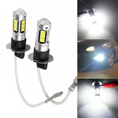 2x H3 LED HEADLIGHT FOG DRIVING LIGHT BULBS CAR LAMP GLOBES 6500K • $14.72