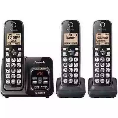 Panasonic KX-TG833SK Bluetooth Link2Cell Cordless Phone With Voice Assist • $80