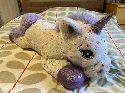 Large Unicorn 24  60cm Long Sparkly Plush Soft Toy Cuddly Cute • £10