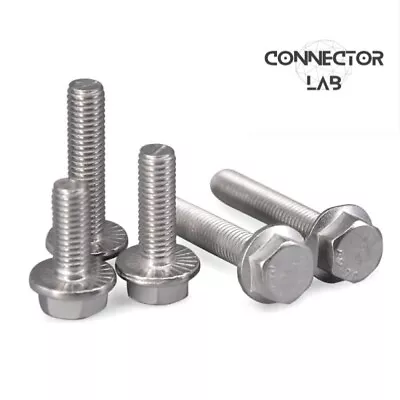 £0.99 • Buy M5 M6 M8 Hex Bolts Flanged 304 Stainless Steel A2 70  Hexagon Screws. ALL SIZES