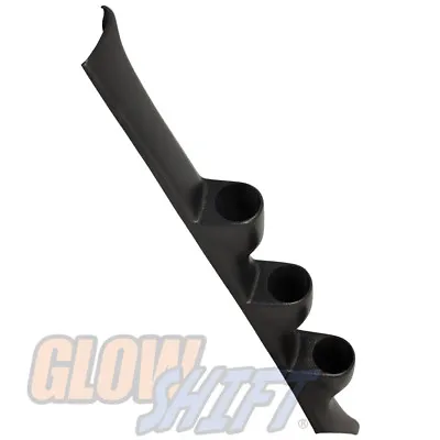 GlowShift Black Triple Gauge 52mm Pillar Pod For 1992-1995 Honda Civic • $52.99