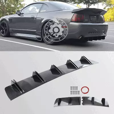 For Ford Mustang 99-04 Rear Diffuser Shark 5 Fins Bumper Lip Splitter Spoiler AB • $37.99