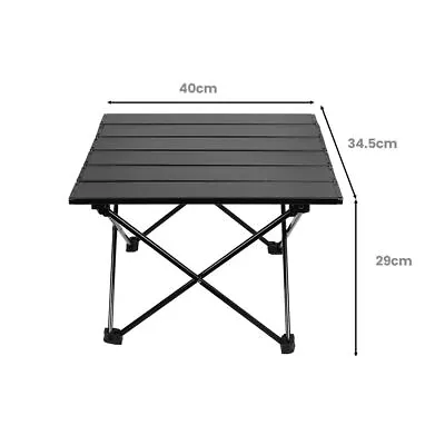 £17.99 • Buy Folding Camping Table Light Weight Portable Aluminium Frame Outdoor Picnic Bag