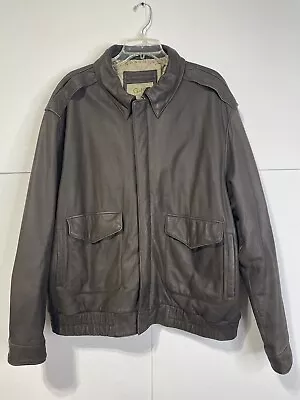 VINTAGE G-III Authentic Bomber Flight G3 Leather Jacket XL Indiana Jones Style • $99.99