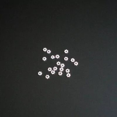 20 Sterling Silver 4mm Daisy Flower Spacer Round Disc Beads • $7.95