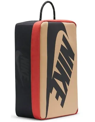 $60 • Buy Nike Premium Shoebox Bag Unisex Sports Travel Gym Backpack Black/Tan