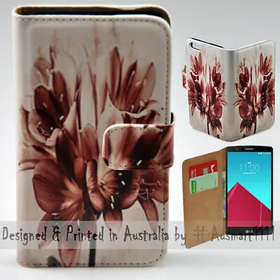 For LG Series Mobile Phone - Vintage Flower Theme Print Wallet Phone Case Cover • $13.98
