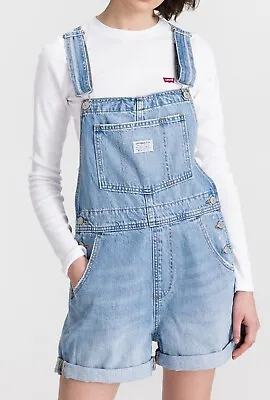 Levi's Vintage Shortall Short Blue Jeans 100% Cotton New With Tags Size Xl • £59.99