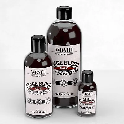 WRATH Classic Stage Blood - Fake Blood For SFX Artists Halloween Vampire Zombie • £6.99