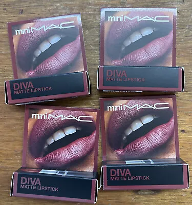 Lots Of 4 Mini Mac Diva Matte Lipstick Diva 603 • $33.50