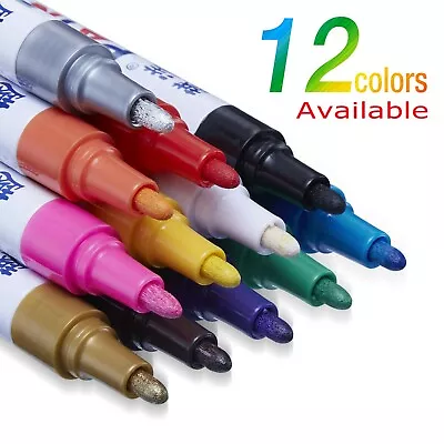 Waterproof Permanent Paint Marker Pen For Car Tyre Tire Tread Rubber Metal Pen • $3.69