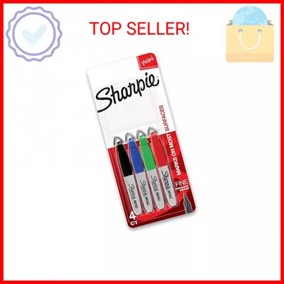 SHARPIE Mini Permanent Markers Fine Point Assorted Colors 4 Count • $10.29