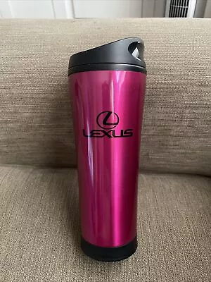Lexus Logo Insulated Travel Tumbler Mug Burgundy Color Leakproof • $9.99