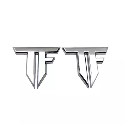 2x Metal Chrome Transformers TF Car Emblem Trunk Fender Auto Badge Sticker Decal • $9.99