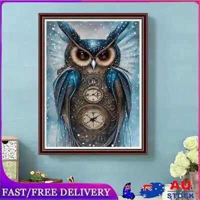 $11.20 • Buy 5D DIY Full Round Drill Diamond Painting Owl Kit Art Home Decoration (A6571)