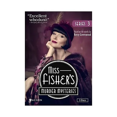 Miss Fisher's Murder Mysteries Series 3 Essie Davis 3-Disc DVD Set 2015 • $9.99