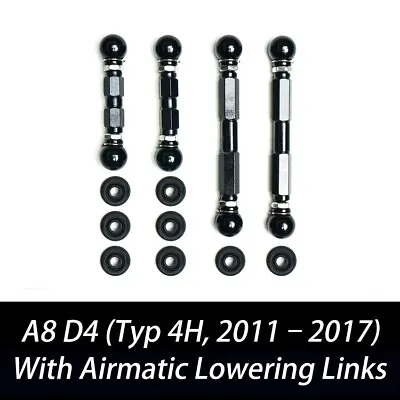 For 11-17 Audi A8 And S8 D4 Typ 4H Adjustable Lowering Links Air Suspension Kit • $129.99