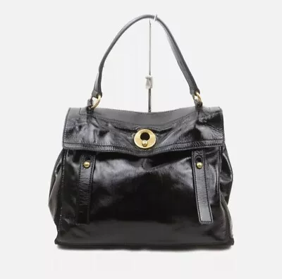 YSL MUSE 2 Leather Handbag 24K GP - Yves Saint Laurent Black Muse Two - EUC • $198