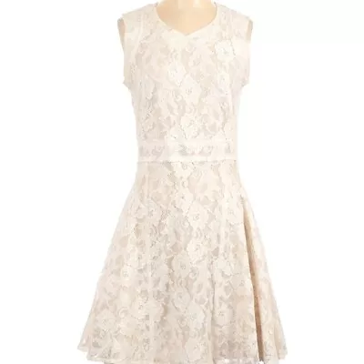 Z Spoke Lace Cocktail Dress Size 4 Ivory • $49.99