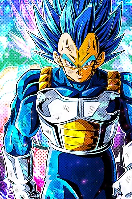 Dragon Ball Vegeta Blue Comic Style Poster 12inx18in Free Shipping • $9.95