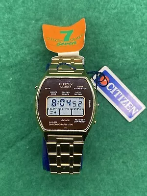 Vintage CITIZEN D420-032494 TO ALARM CHRONO WATER RESIST  DIGITAL WATCH JAPAN • $124.46