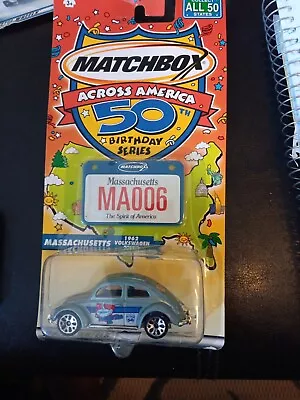Mattel Matchbox Across America 50th Birthday Cars Massachusetts Beetle No UPC • $10