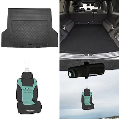 Black Trunk Cargo Mat Liner For Auto SUV Van Vinyl Heavy Duty W/ Gift • $21.99