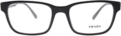 New Prada PR06RV Eyeglasses-1AB/1O1 Black 55-18-145 • $63.93