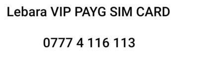 £8 • Buy Lebara Sim Card VIP Mobile Number.  0777 4 116 113