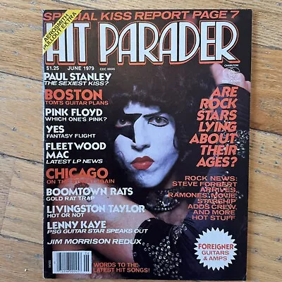 Hit Parader Magazine June 1979 Paul Stanley Kiss Yes Fleetwood Mac Pink Floyd • $45