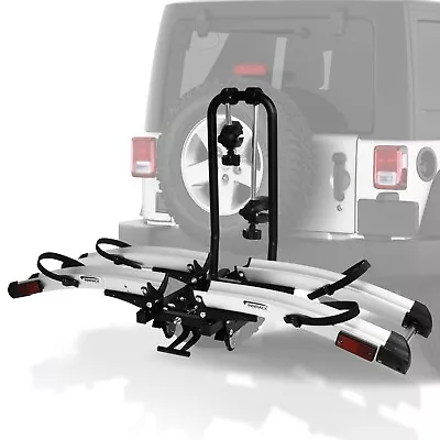 VILOBOS 2 Bike Carrier Rack Aluminum Car Rear Bicycle Stand Folding Hitch Mount • $304.99