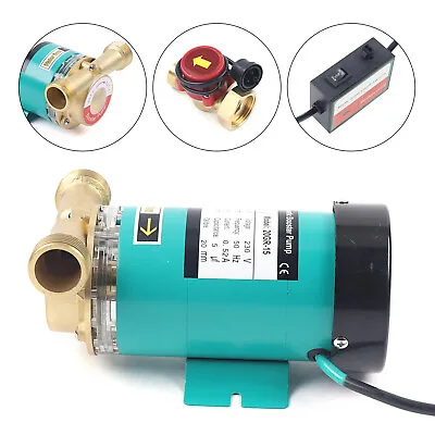 120W Hot Water Booster Mains Pressure Shower Pump Electric Home Boost Domestic • £71