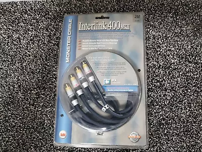 NEW Monster Cable Interlink 400 MKII Audio Interconnect RCA Cables | 2m | 6.6ft • $48