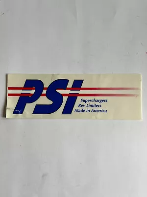 Original Vintage NOS PSI Superchargers Rev Limiters (torn) Sticker ~3x9” (5N) • $19.99