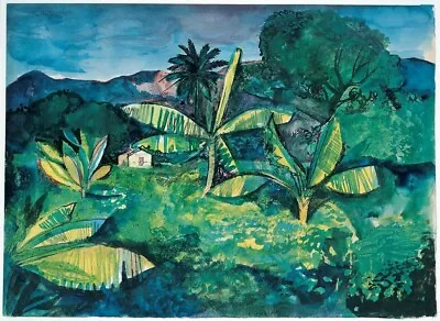 Landscape Near Kingston Jamaica :  John  Minton  :  1940 :  Art Print • $69