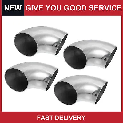 Universal  OD 2.5inch 90 Degree Mandrel Bend Elbow Bend Exhaust Tube Pack Of 4 • $23.95