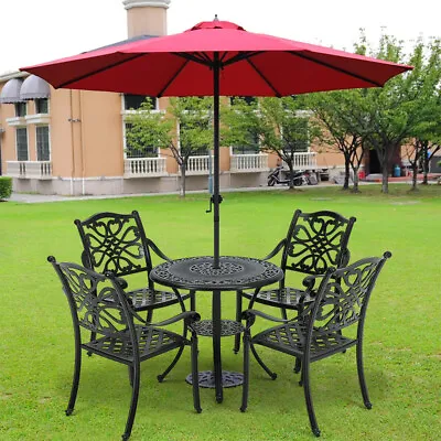 Antique Bistro Table AND Chair Set Garden Dining Tables 4 Seater With Cushion UK • £139.95