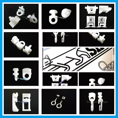 £6.65 • Buy Silent Gliss Curtain Track Spares Gliders Brackets Hooks Roman Blind Rail Parts