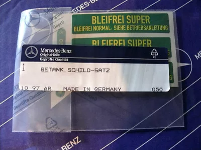 Mercedes Sticker Set Lead-free Super For W107 W114 W116 W123 W124 W126 • $25.50