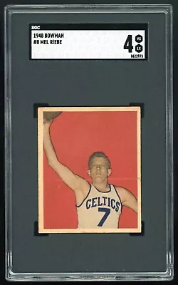 1948 Bowman Gum Basketball #8 - MEL RIEBE SGC 4 VG-EX Celtics • $39.99
