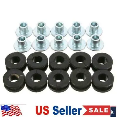 10Pcs Motorcycle Rubber Grommets Bolt For Honda Yamaha Suzuki Kawasaki Fairing • $4.99