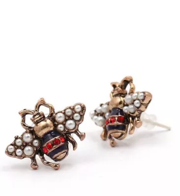 Queen Bee Stud Earrings Bumblee Bee Stud Earrings Daily Wear Mothers Day Gift • $7.99