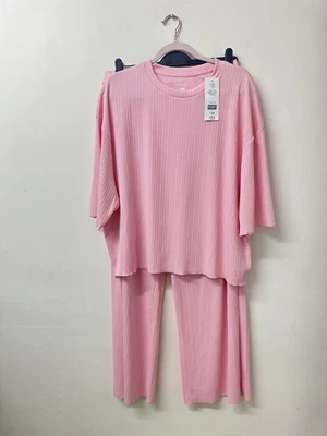 £14.99 • Buy F&F Tesco Women Pink Lounge Pants And Top Set Size 12-14