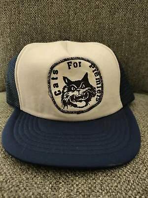 Vintage 70s 80s Geelong Cats VFL AFL Hat Cap • $54.99