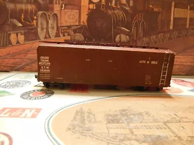 $4.55 • Buy HO SCALE VERY VINTAGE Grand Trunk Western Automobile Box Car # 583699
