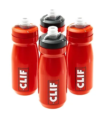 CamelBak Podium CLIF BAR 21 Oz Sport Water Bottle 4 PACK Red Black Bike Run Hike • $29.95