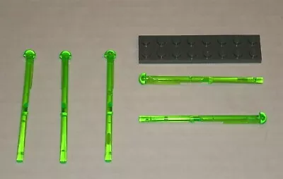 LEGO NEW Transparent Bright Green Arrow Spring Shooter (5x) 6062599 Brick 15303 • $6.32